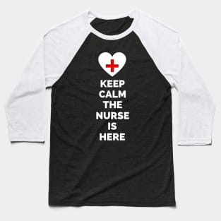 Keep Calm Nurse Baseball T-Shirt